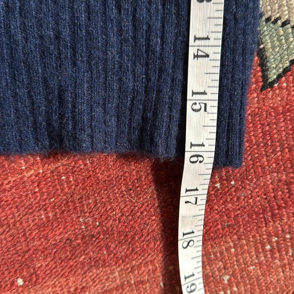 Brora 100% Women’s Cashmere Green and Navy Sweater, size M/L - Picture 12 of 12